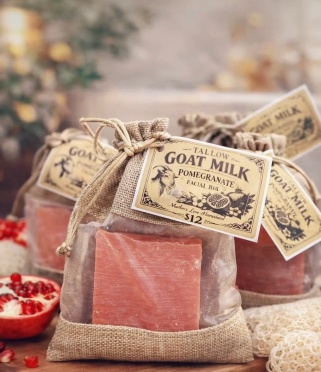 Tallow + Goat Milk Soap — Pomegranate