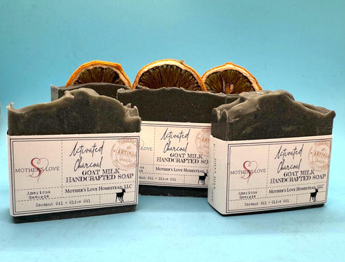 Charcoal Goat Milk Soap: Handmade Artisan Farmhouse Soap