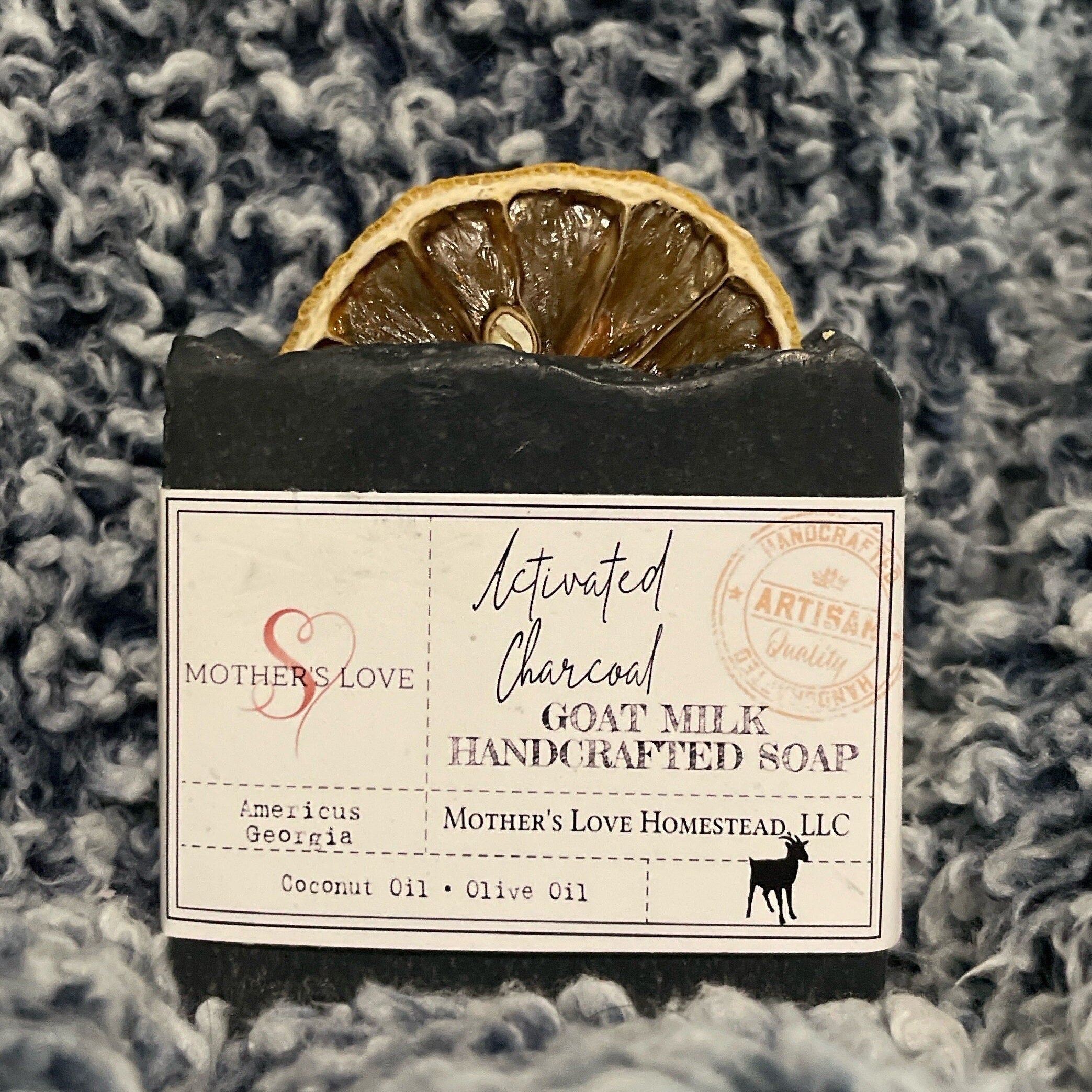 Charcoal Goat Milk Soap: Handmade Artisan Farmhouse Soap
