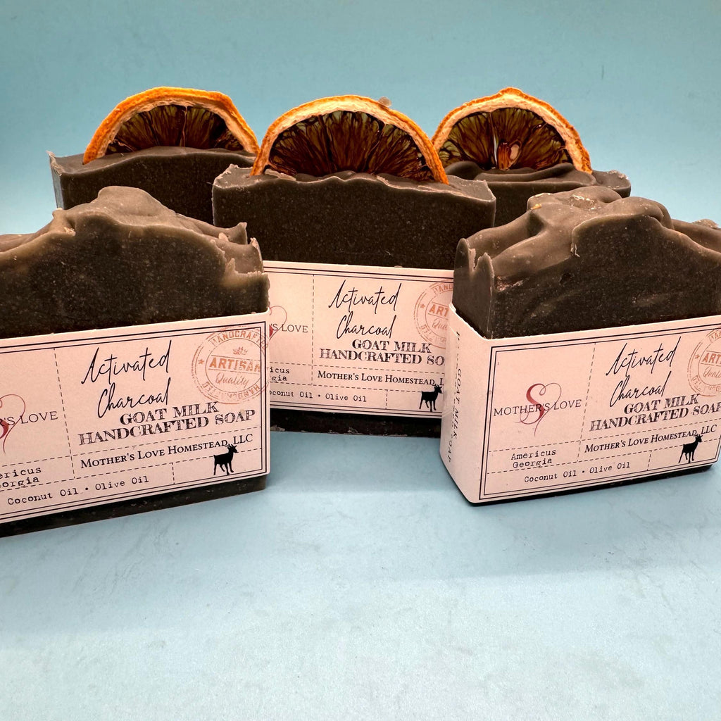 Charcoal Goat Milk Soap: Handmade Artisan Farmhouse Soap
