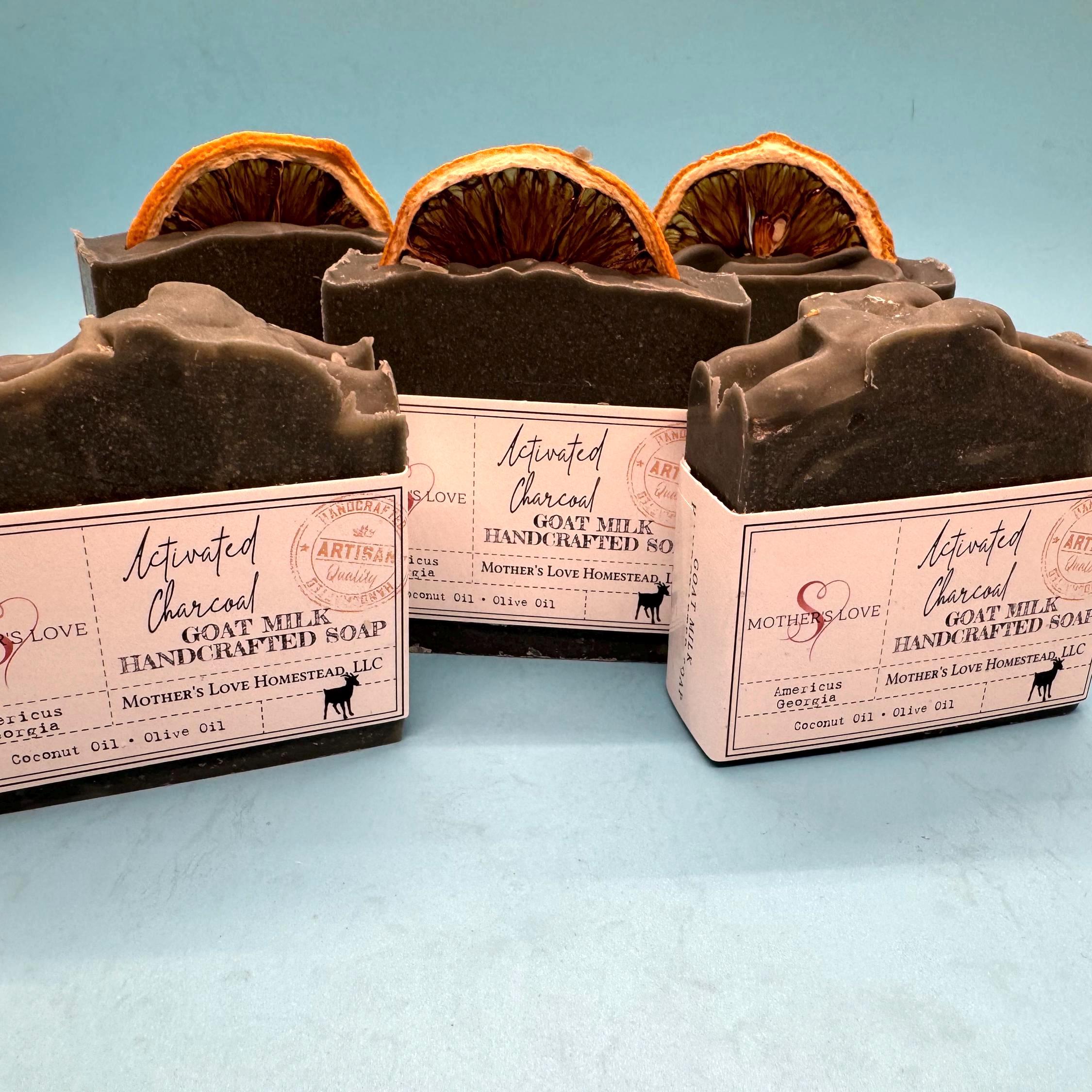 Charcoal Goat Milk Soap: Handmade Artisan Farmhouse Soap