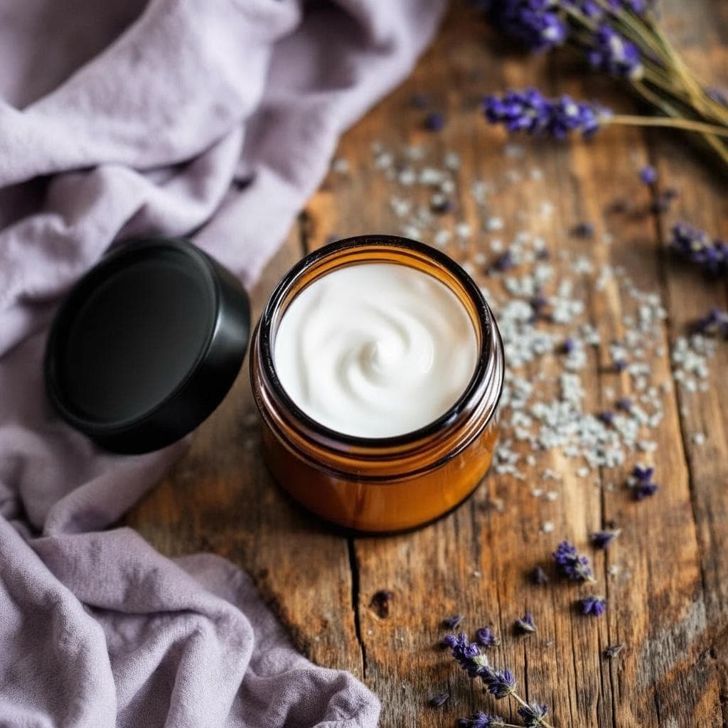 Lavender Magnesium Tallow Cream | Natural Relaxation Balm | Rustic Farmhouse Skincare | Homestead Handmade Moisturizer 4oz
