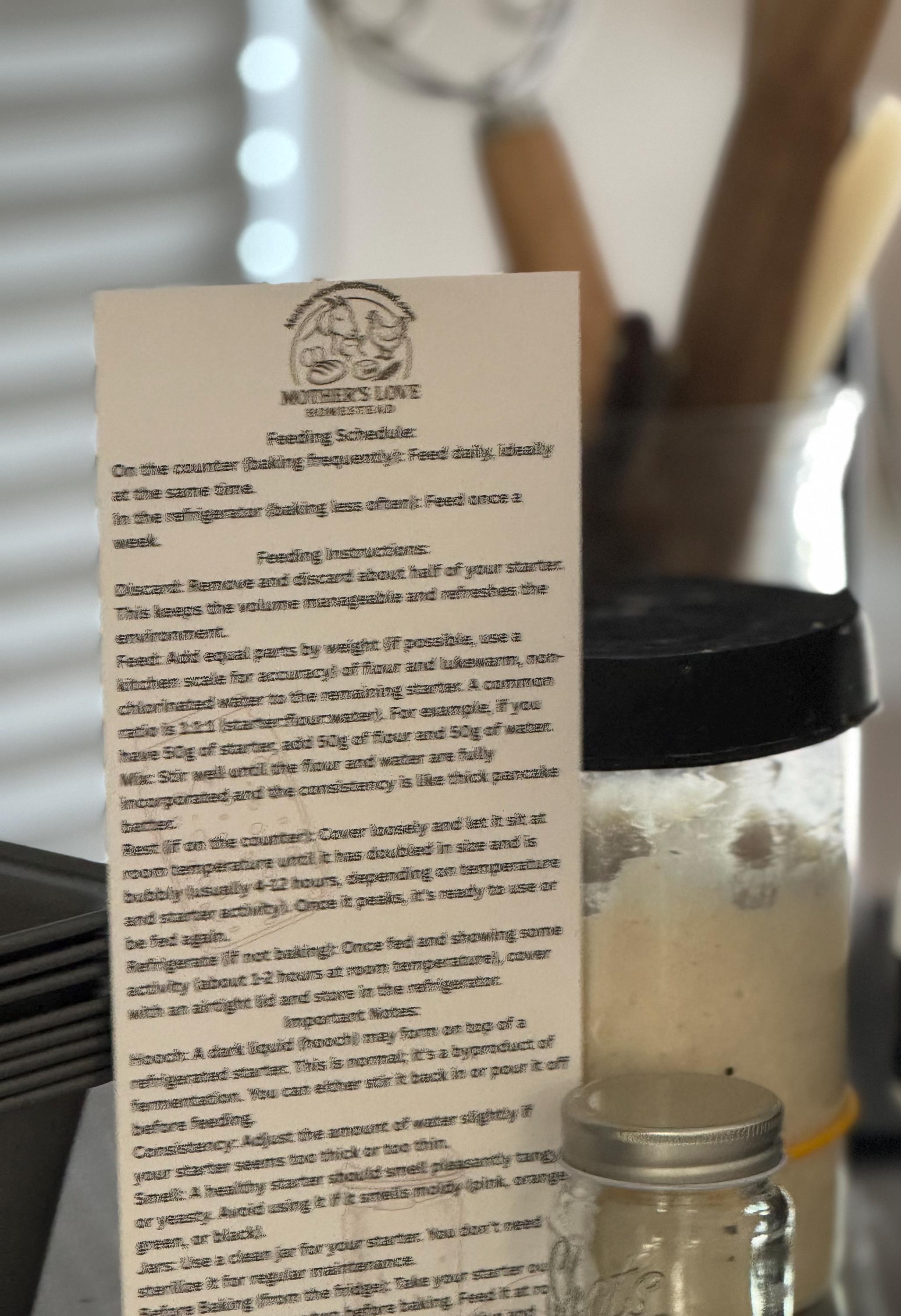 Myrtle the Live Sourdough Starter | Rustic Homestead Bread Culture | Artisan Bread-Making Gift