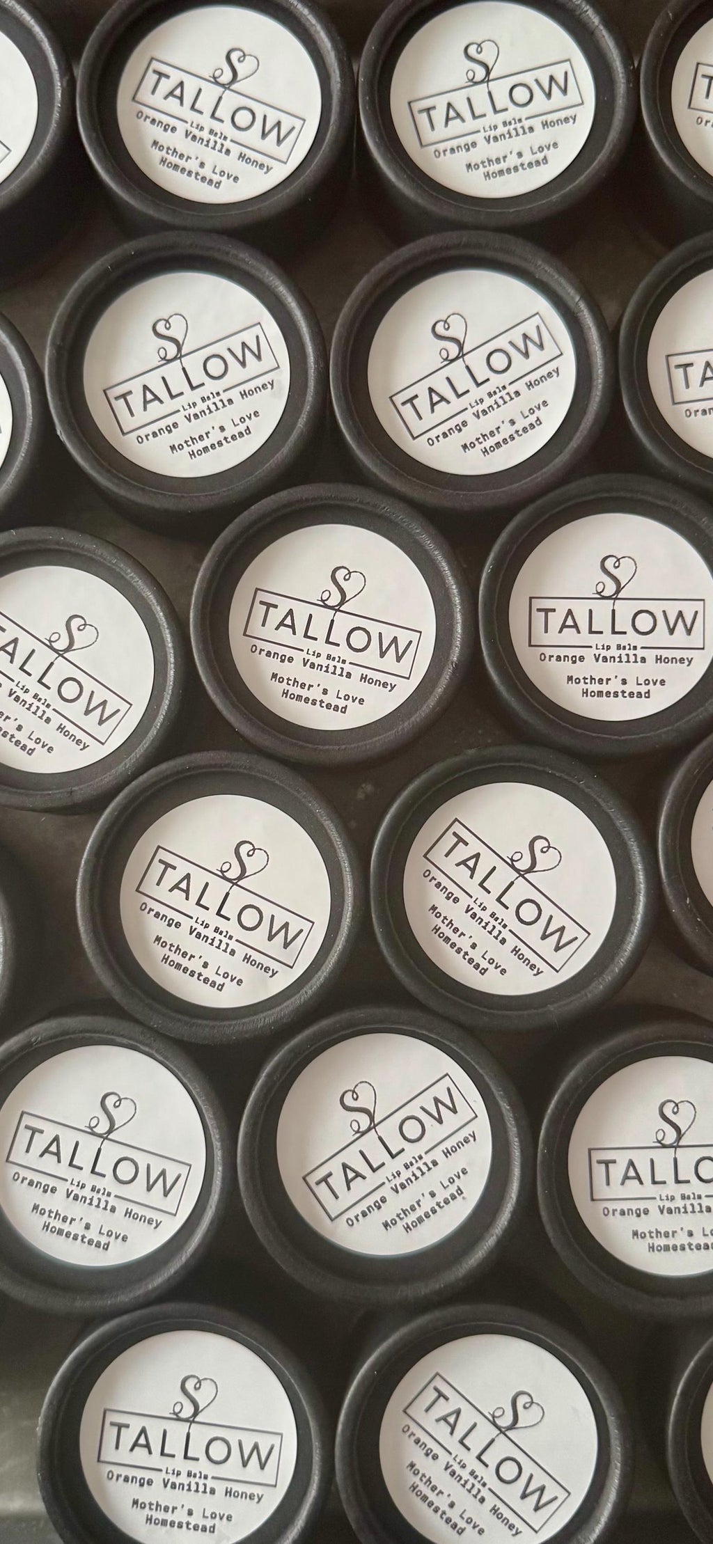 Orange Vanilla Honey Tallow Lip Balm   Natural Skincare