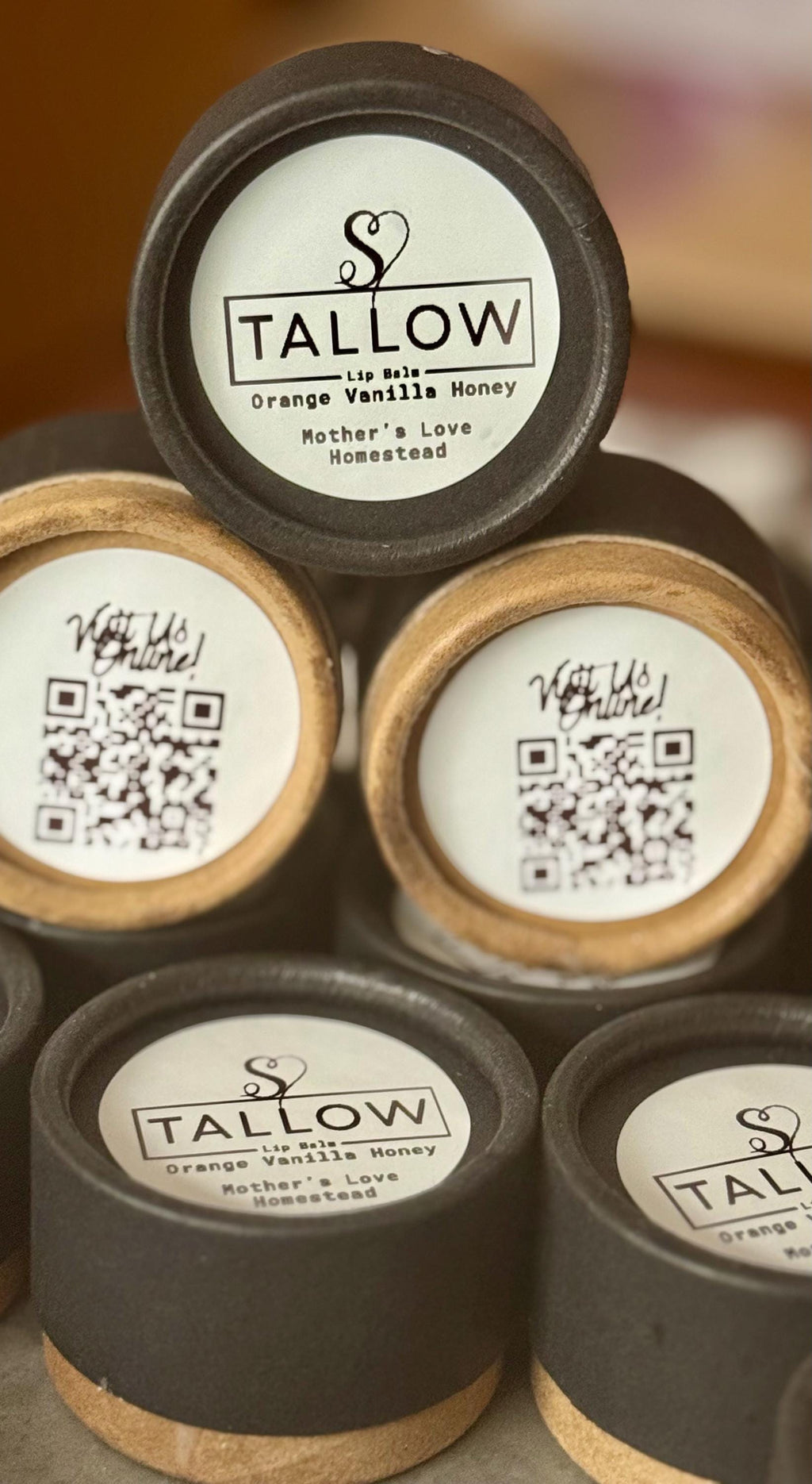 Orange Vanilla Honey Tallow Lip Balm   Natural Skincare