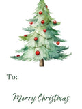 Rustic Farmhouse Christmas Gift Tags: Editable Canva Template Digital Download