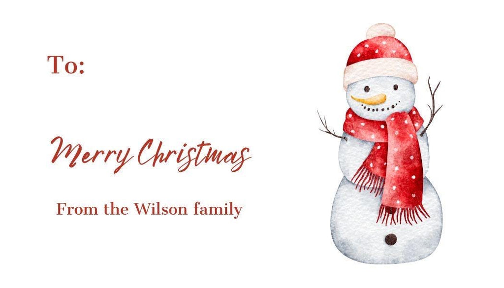 Rustic Farmhouse Christmas Gift Tags: Editable Canva Template Digital Download