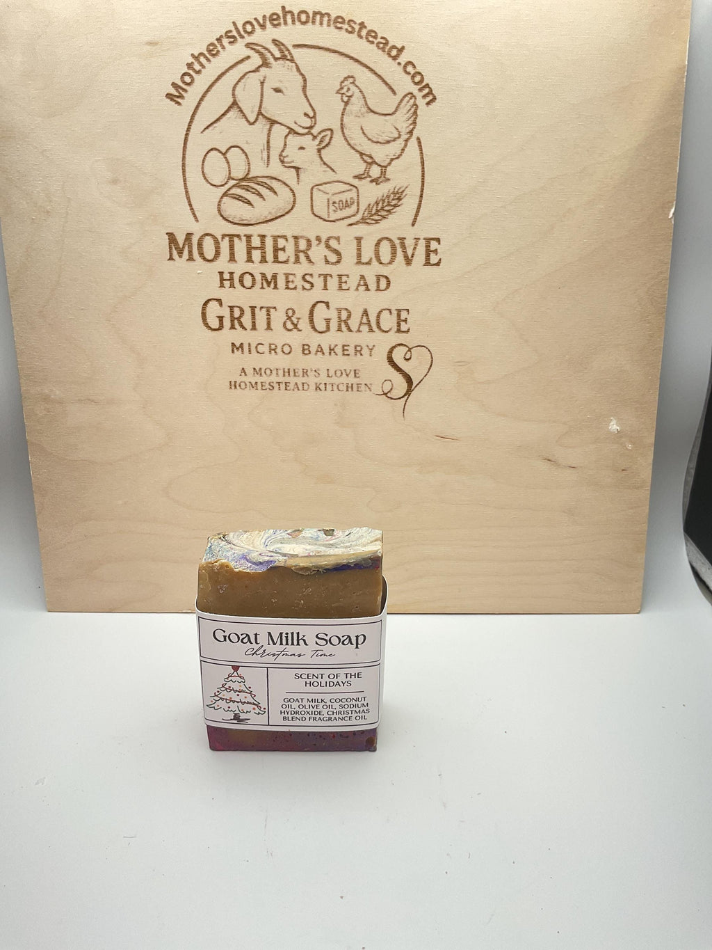 Scent of the Holidays goat’s milk soap