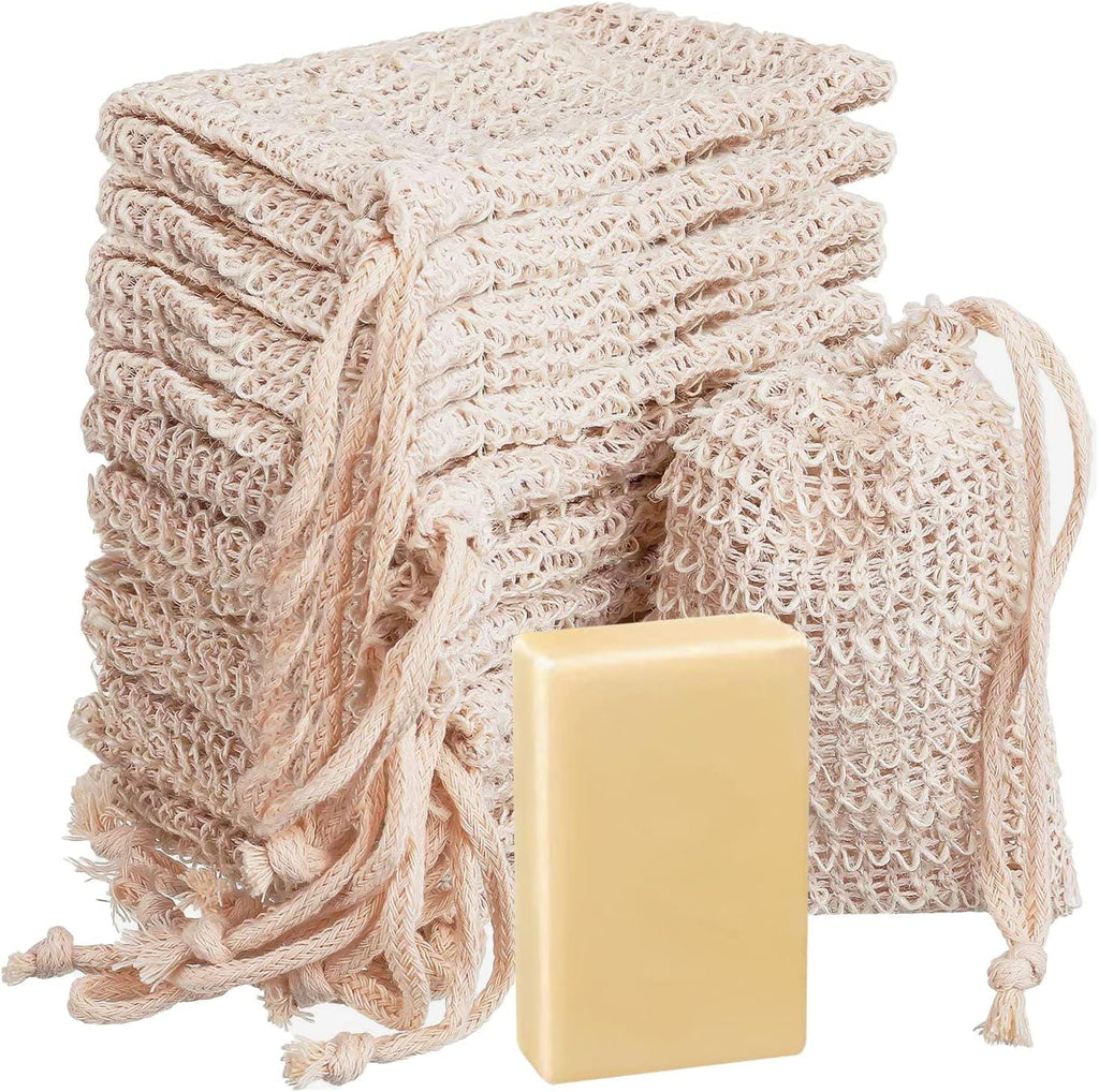 Sisal Soap Saver Bag: Eco-Friendly Exfoliating Soap Pouch