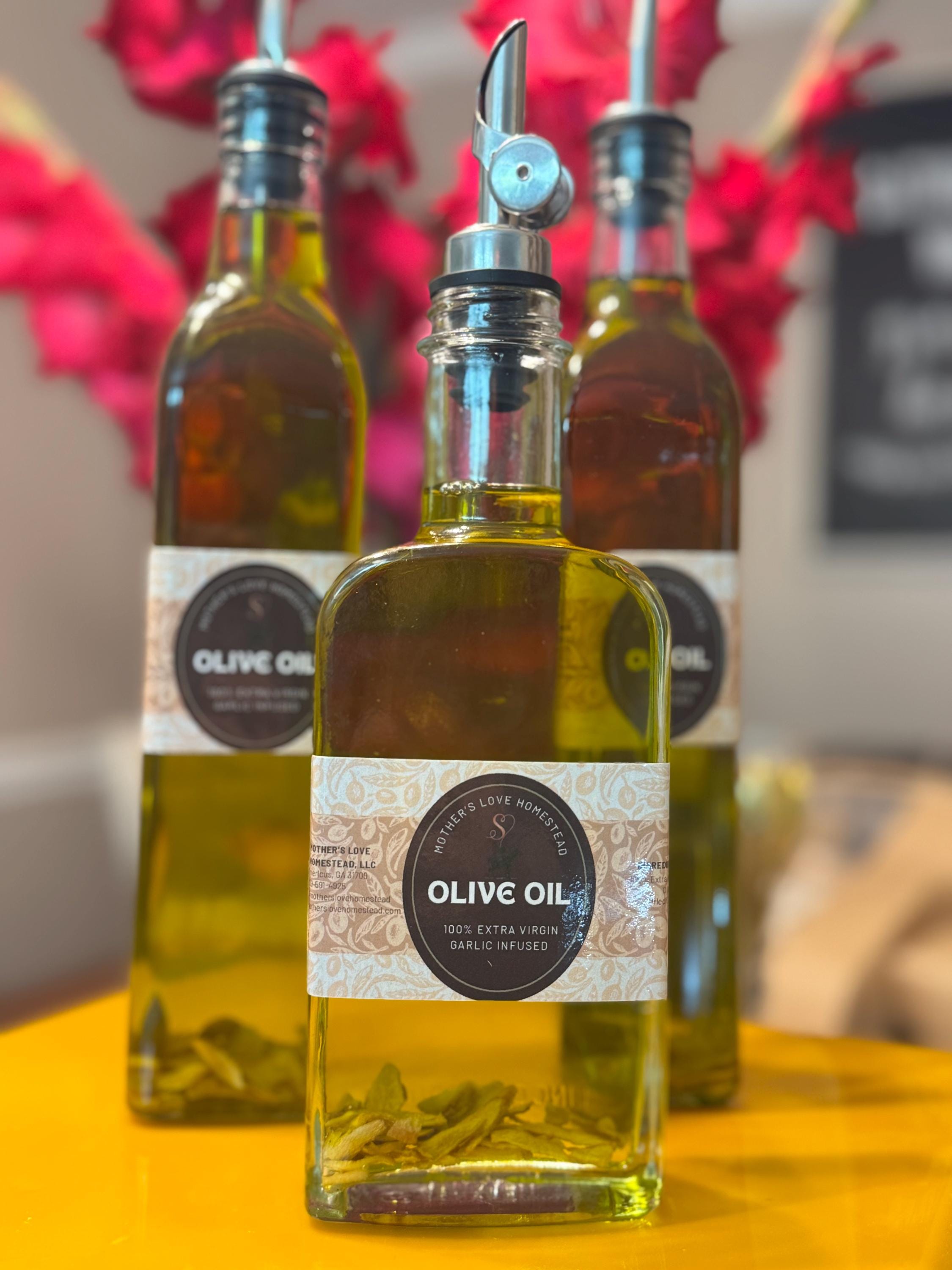 Small Batch Infused Olive Oil | Rustic Homestead Kitchen Essential | Handmade Flavor-Infused Oil Gift