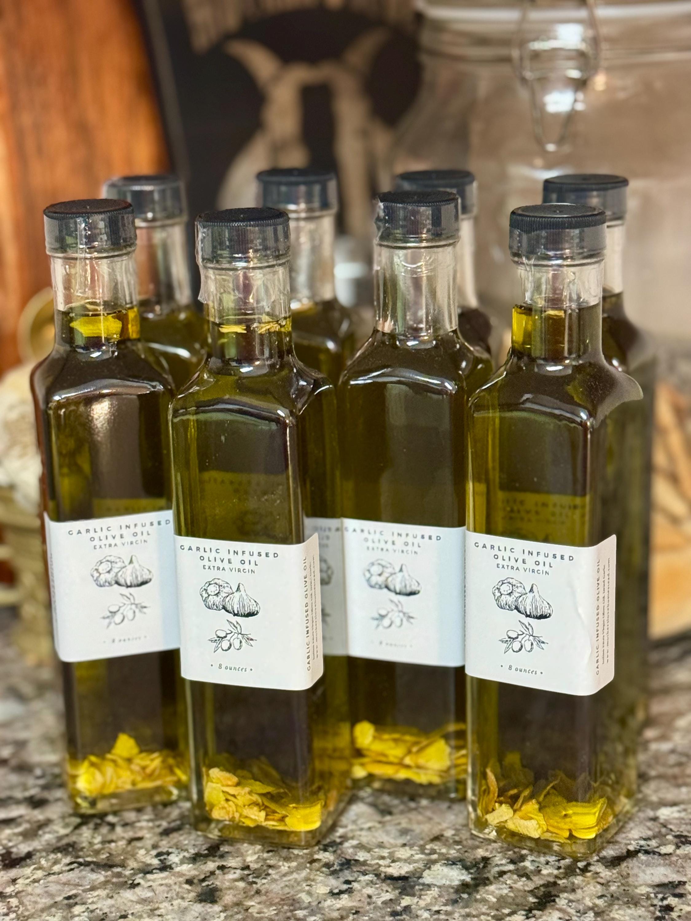 Small Batch Infused Olive Oil | Rustic Homestead Kitchen Essential | Handmade Flavor-Infused Oil Gift
