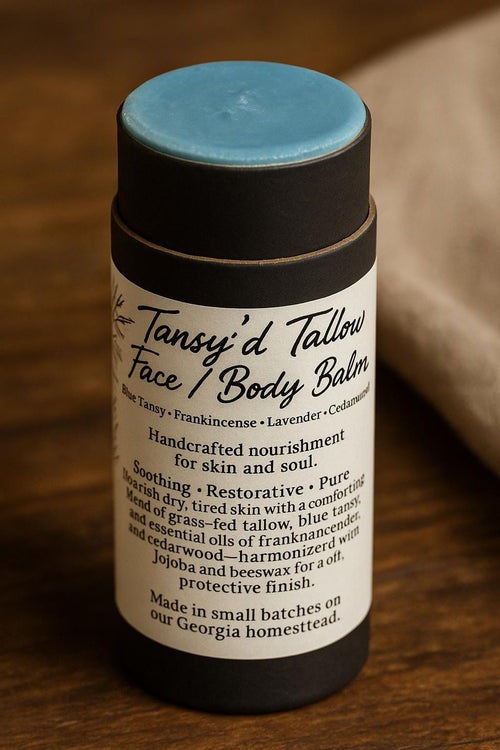 Tallow Blue Tansy Balm Stick | Mother’s Love Homestead