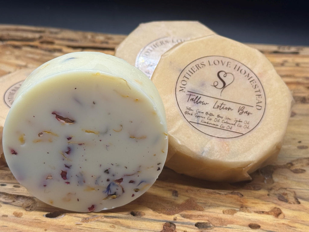 Tallow & Cocoa Butter Lotion Bar | Natural Moisturizing Body Bar