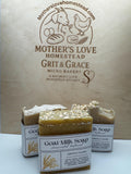 Unscented Oatmeal Goat Milk Soap: Handmade Rustic Skincare